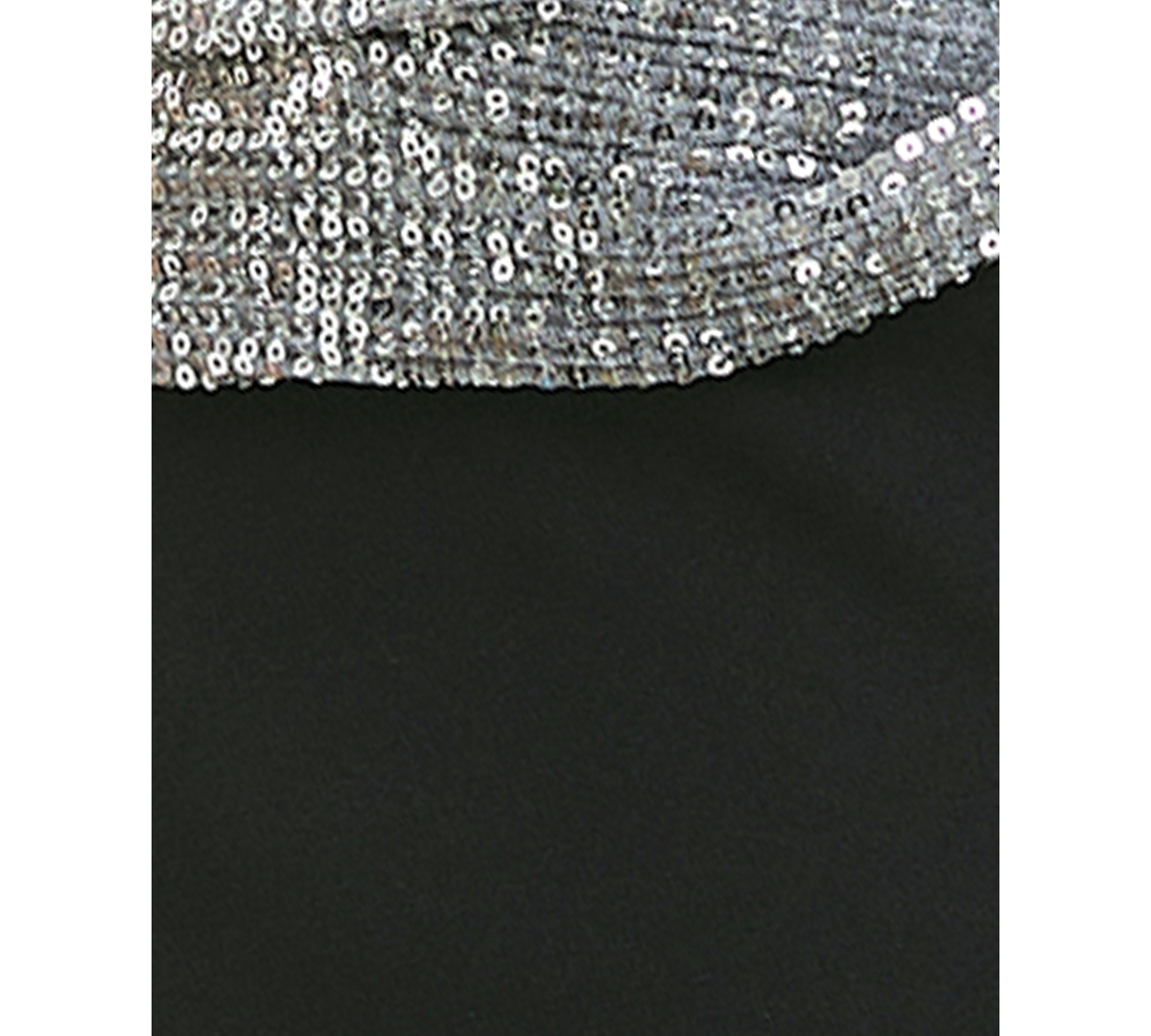 City Studios Juniors' Sequin-Trim Scuba Sleeveless Fit & Flare Dress -blk