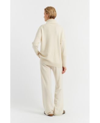 Women's Pure Cashmere Roll Neck Sweater