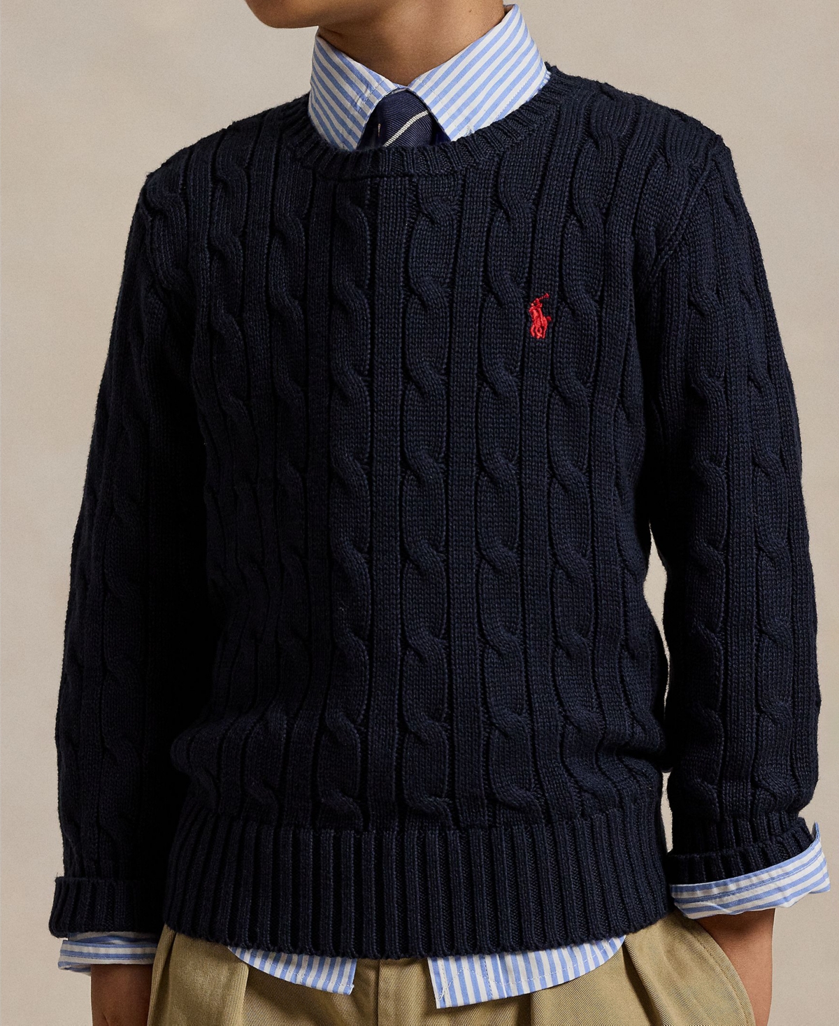 Polo Ralph Lauren Toddler and Little Boys Cable-Knit Cotton Sweater