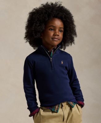 Polo Ralph Lauren Toddler and Little Boys Cotton Interlock Quarter Zip Pullover shirt Macy s