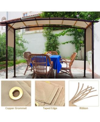 Outdoor Canopy Shade Cover with Copper Grommets & 4 Straps