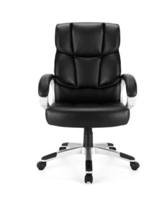 Big and Tall Adjustable High Back Leather Executive Computer Desk Chair