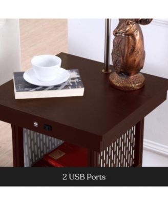 Madison 56" LED Table and Lamp Combo with USB Port and Outlet