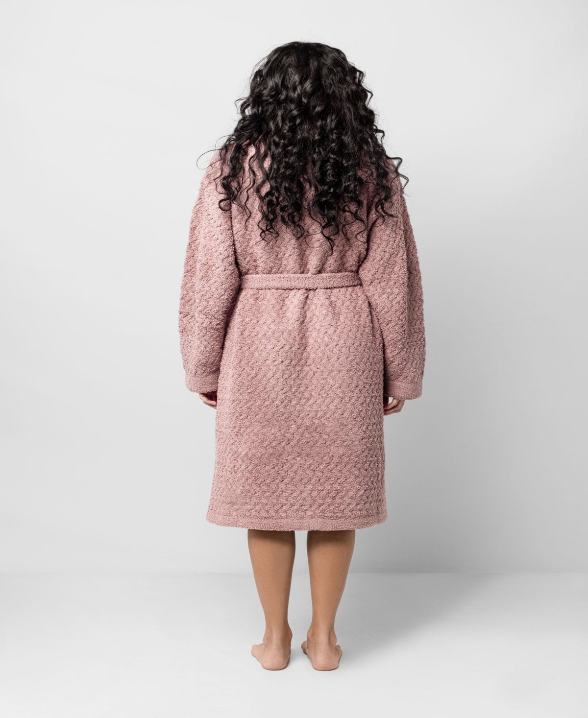 Sunday Citizen Snug Waffle Robe In Rose
