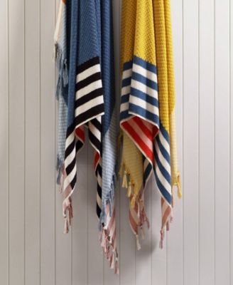 Striped Turkish Cotton Beach Towel, 39" x 70"