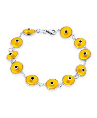 Protection Good Luck Amulet Strand Bracelet Multicolor Evil Eye Beads 7-