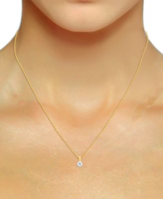 2-Pc. Set Lab Grown Diamond Pendant Necklace & Matching Stud Earrings (1 ct. t.w.) in Sterling Silver or 14k Gold-Plated Sterling Silver