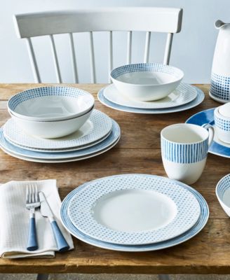 Hammock  Rim 12-Piece Dinnerware Set, Service for 4