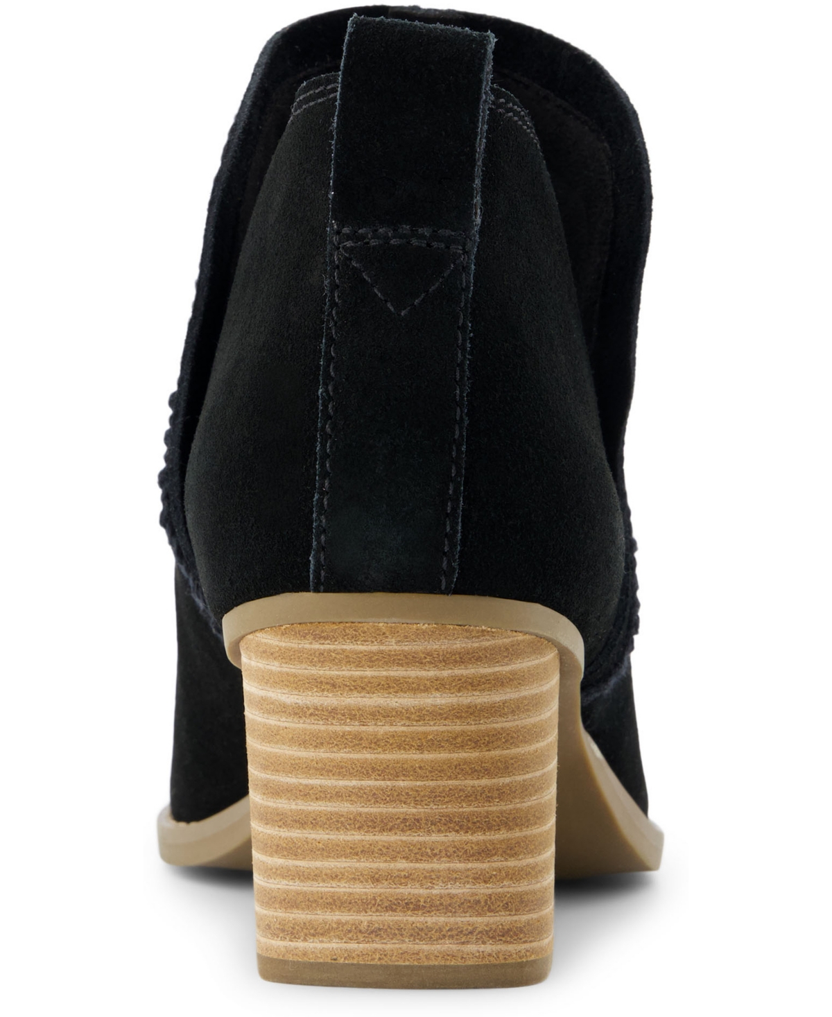 Shop Toms Women's Kaia Wedge Booties In Black Suede