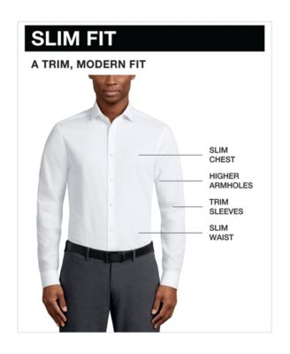 Men's Slim-Fit Flex Stretch Dress Shirt