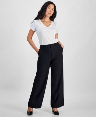 I.N.C. International Concepts - Petite Wide-Leg Pants