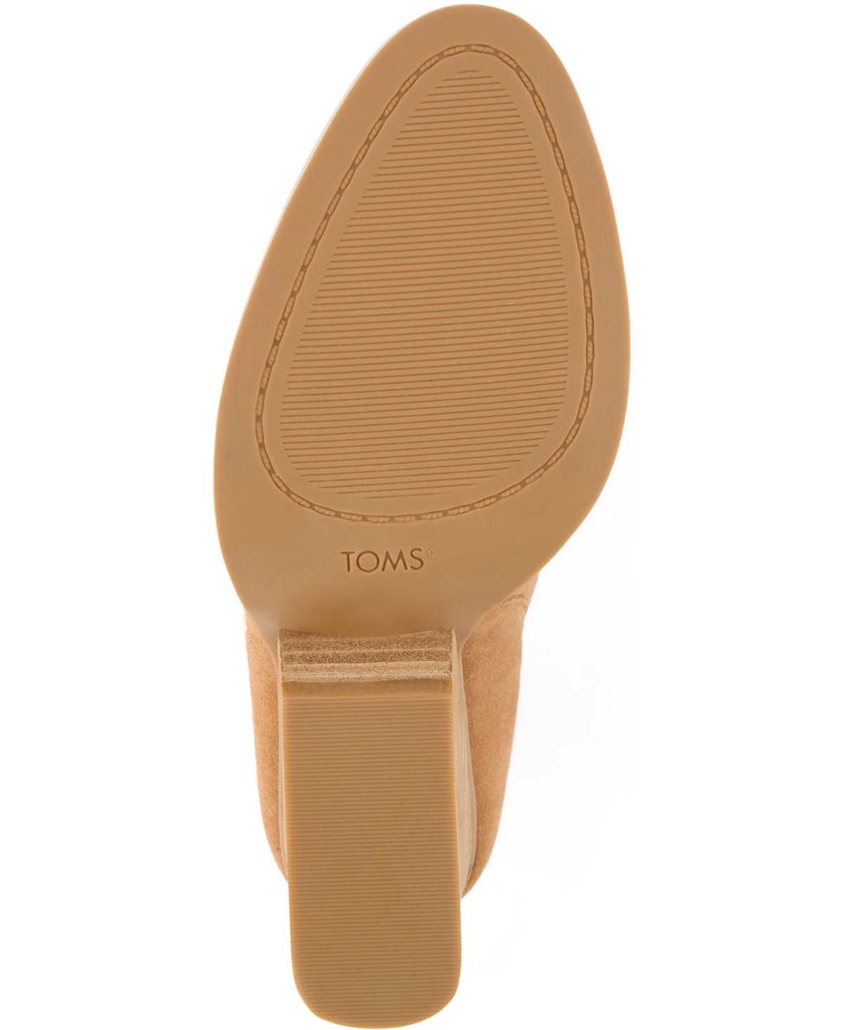Shop Toms Women's Noa Suede Pull On Wedge Bootie In Tan Suede