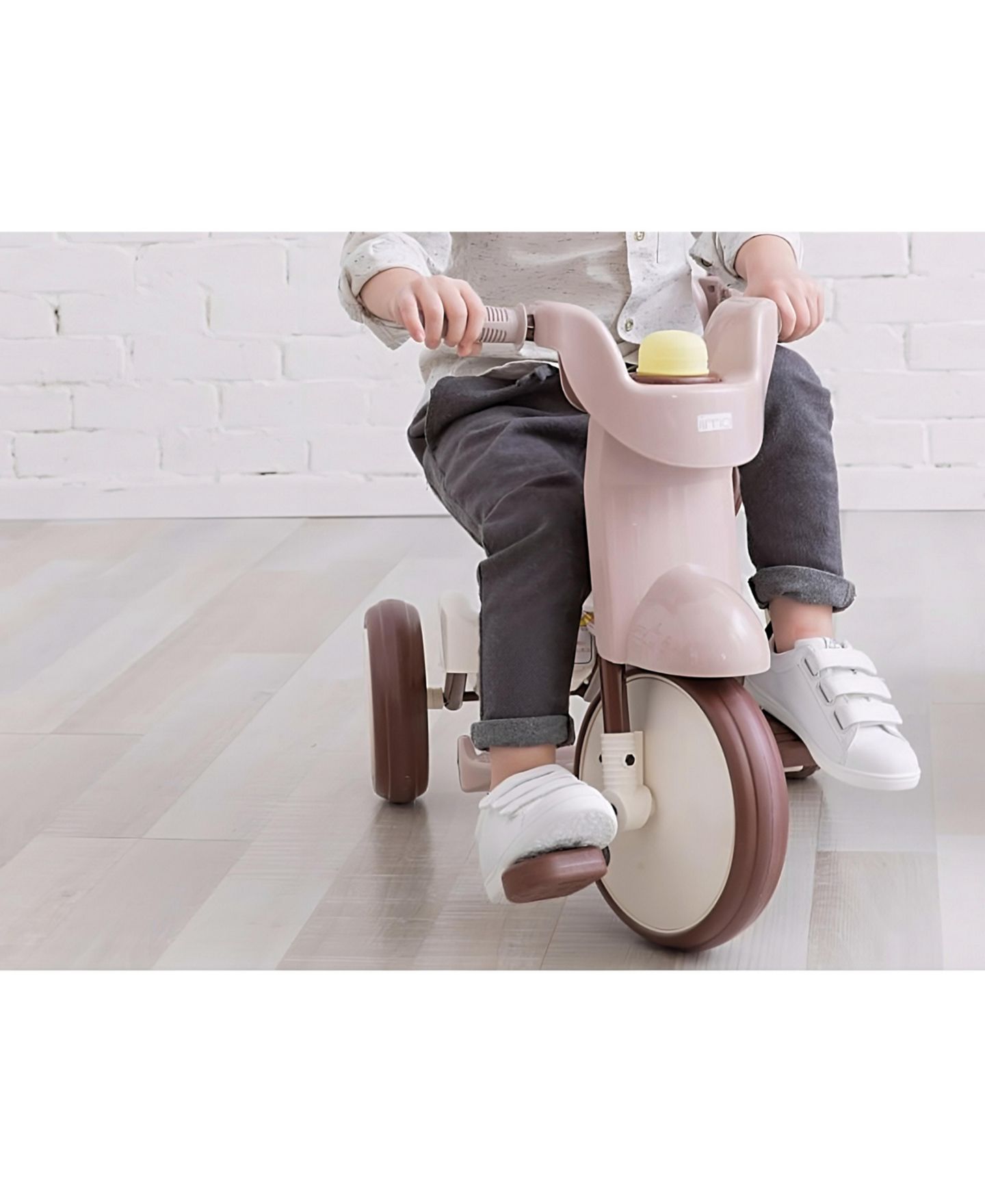 Детская игрушка IIMO Type SS 3-in-1 Folding Tricycle with Push Handle, от 1 года, цвет: Коричневый — фото 4