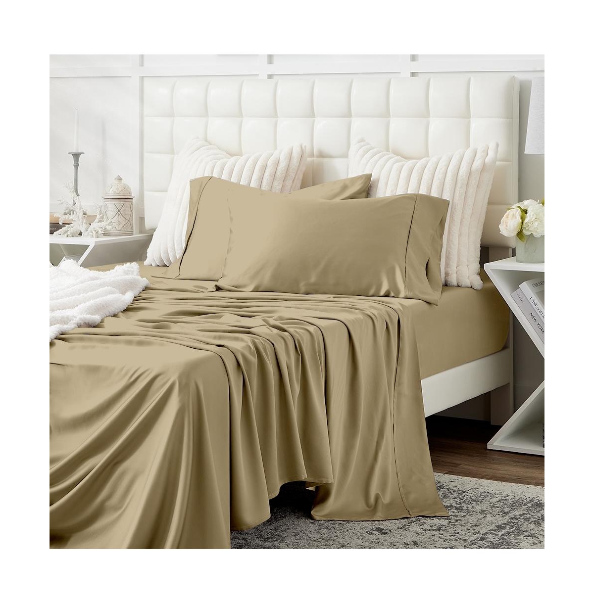 Cosy House Collection 100% Bamboo Viscose - Bed Sheet Set - Cooling, Breathable, Silky Soft