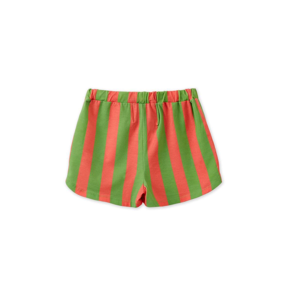 Vild House of Little Baby Striped Tencel Shorts -green