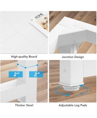 70.86” wood  Modern Simple Executive Desk, Large Office Computer Desk