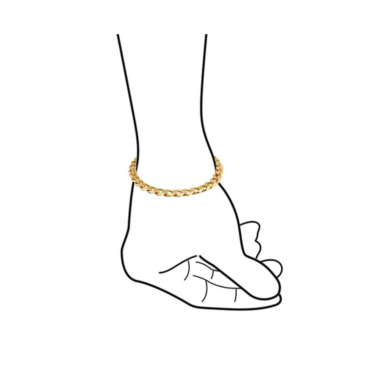 Bling Jewelry Urban Biker Jewelry 7MM Flat Miami Cuban Curb Link Bracelet 180 Gauge Yellow Gold Plated Brass