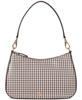 Lauren Ralph Lauren - Houndstooth Leather Small Danni Bag