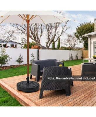 22 Inch Fillable Heavy-Duty Round Patio Umbrella Base Stand