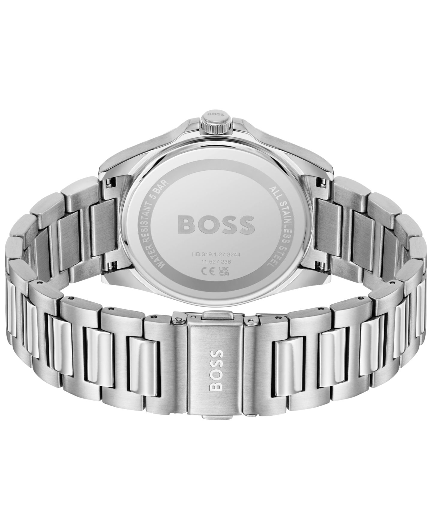 Мужские часы Hugo Boss Strike Quartz Basic Calendar из нержавеющей стали, 41 мм — фото 3