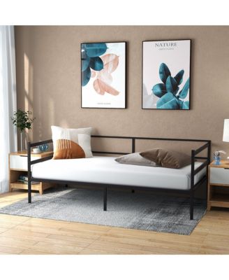 Twin Metal Daybed Frame Dual-use Platform Sofa Bed for Living Room Bedroom