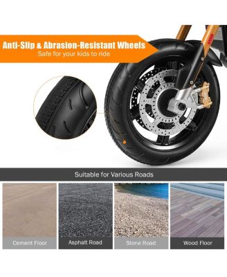 12V Kids Ride-On Motorcycle Aprilia Licensed with Sounds and Music-Red