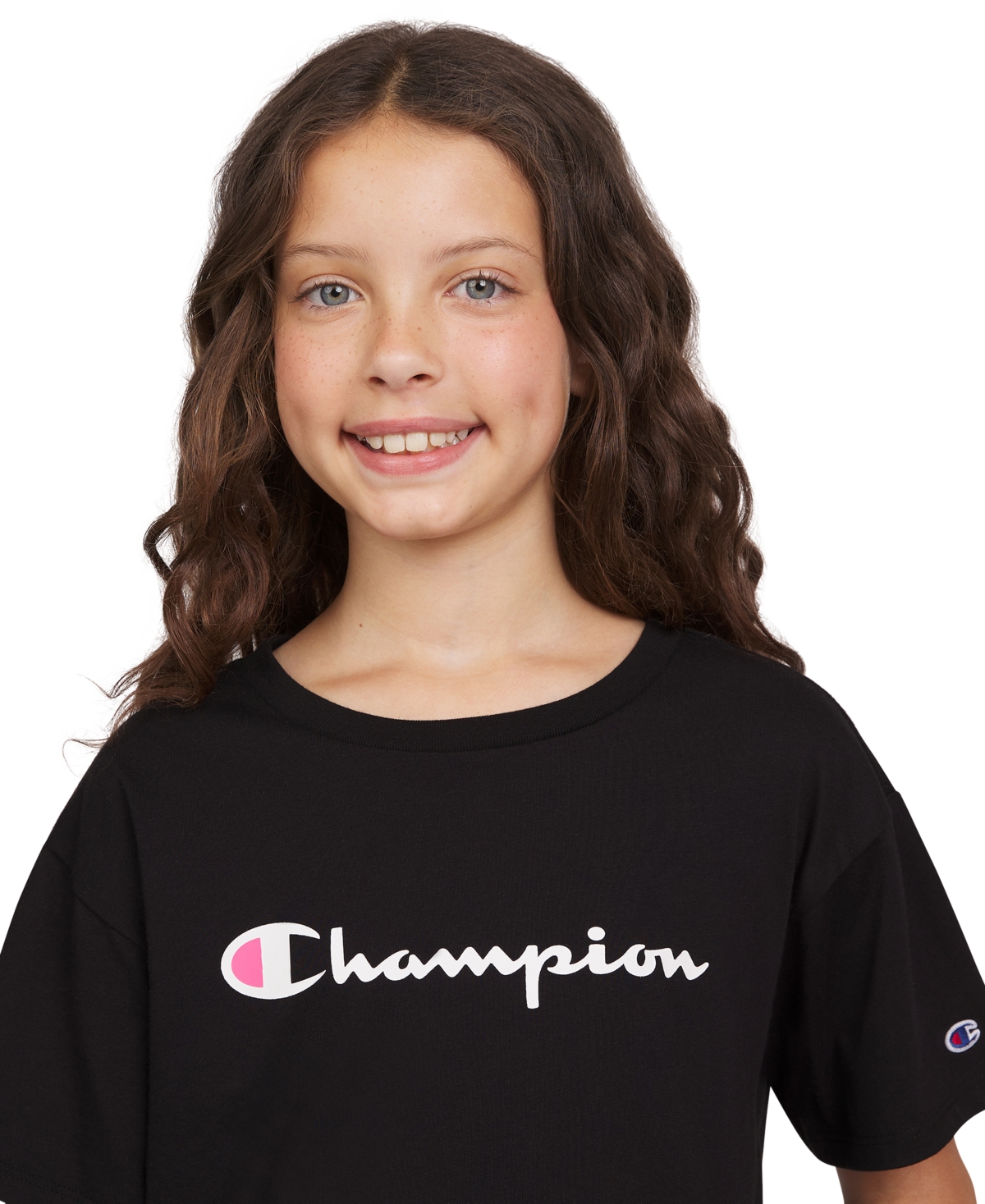 CHAMPION BIG GIRLS MEET & GREET LOGO T-SHIRT 