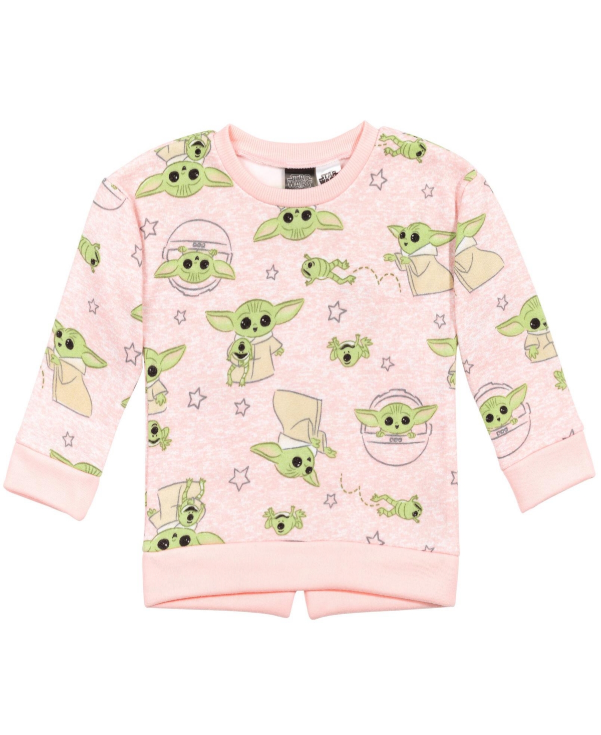 Starwars Girls Star Wars The Mandalorian Star Wars Fleece Sweatshirt and Leggings Outfit Set to -green