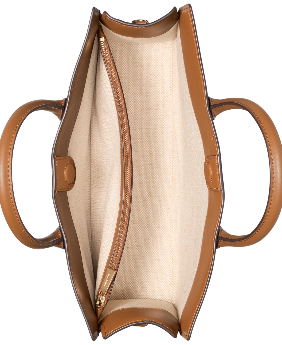 Michael Kors Michael  Scarlett Logo Medium East West Satchel Bag In Brown