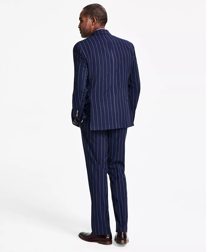 Men's Pinstriped Double-Breasted Suit Separate - thumbnail 2