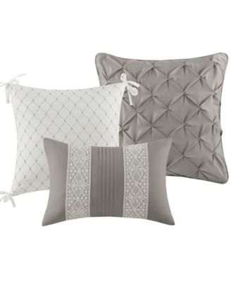 Lacey Lace Trim Microfiber 7-Pc. Comforter Set, King