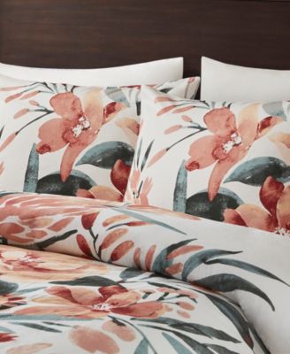 Dahlia 3-Pc. Duvet Cover Set, King/California King