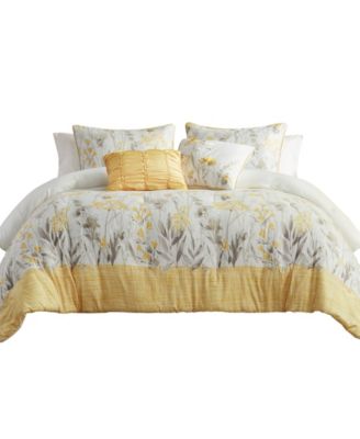 Prairie Seersucker 5-Pc. Comforter Set, King/California King