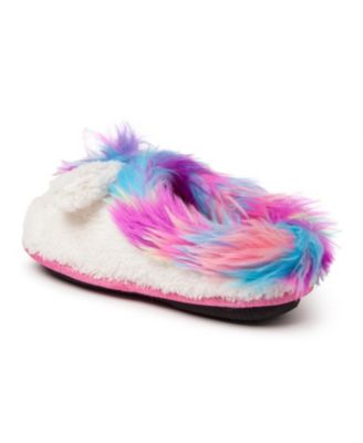 Kids Peyton Novelty Unicorn Fuzzy Slipper