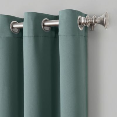 Sun Zero Preston Energy Saving Blackout Grommet Curtain Panel