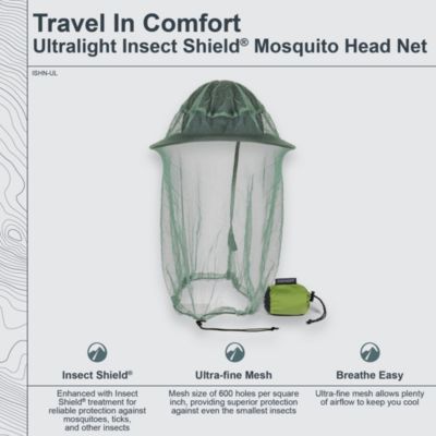 Insect Shield Mosquito Head Net Ultralight
