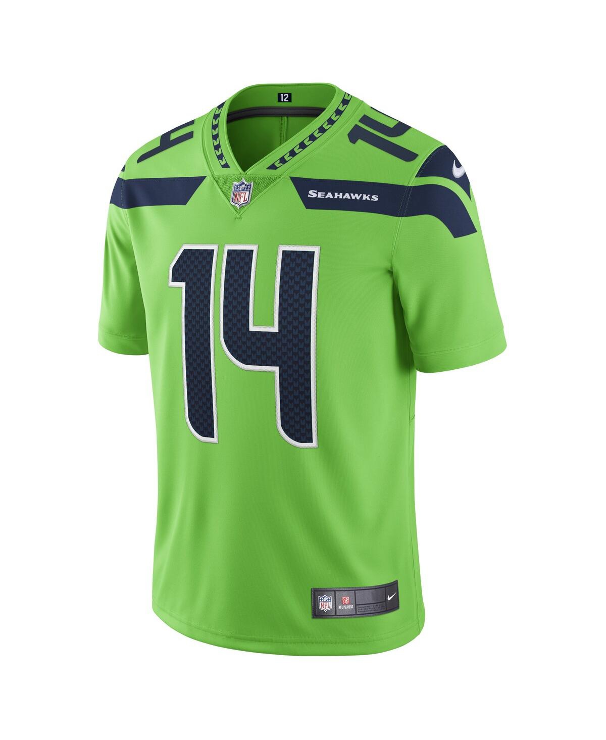 Nike Men's Dk MetcalfSeattle Seahawks Vapor Limited Player Jersey - Neon Green