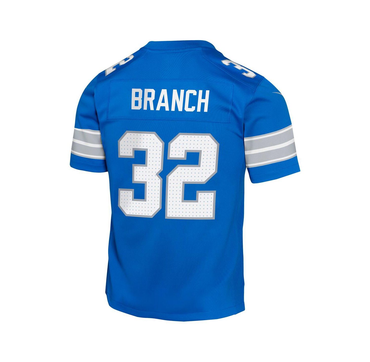 Big Boys and Girls Brian Branch Blue Detroit Lions Team Player Game Jersey