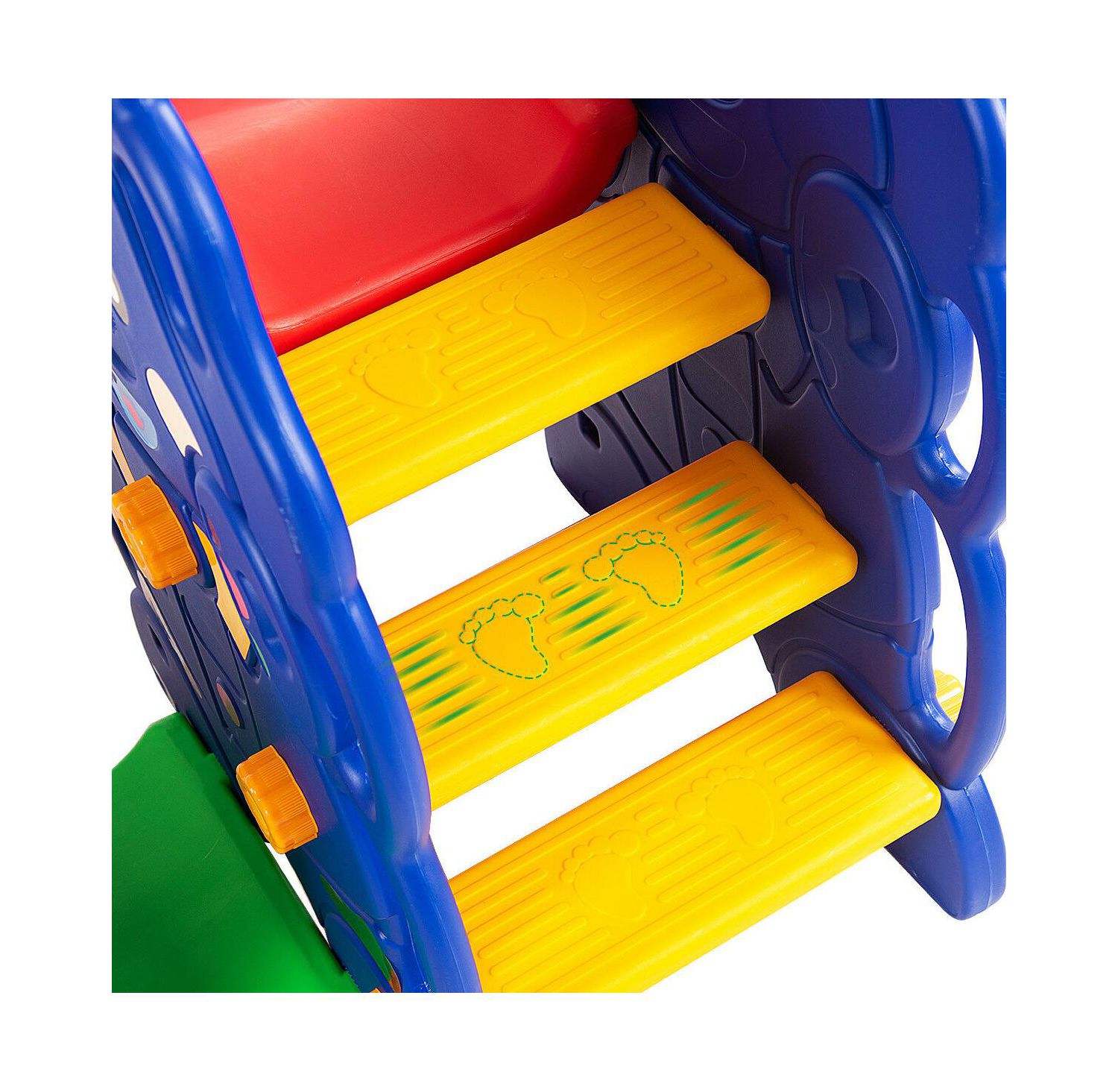 Kids All in One Climber/Slide/Swing Playset with Basketball Hoop - 3 in 1 Set