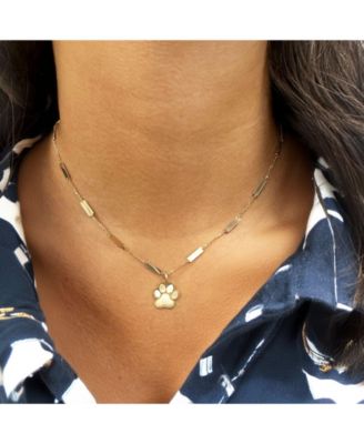 Gold Paw Charm 14K Gold