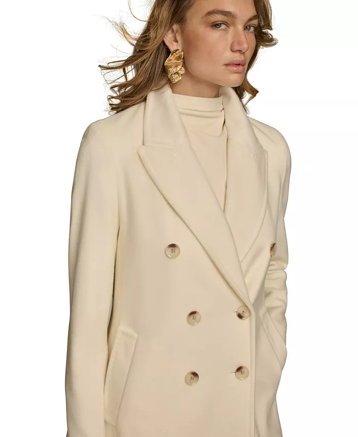 Women's Double-Breasted Reefer Coat - thumbnail 6