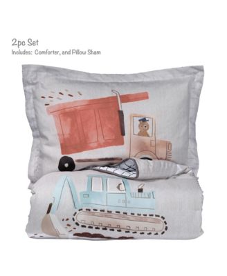 Construction Zone 2-Pc. Quilt and Pillow Sham Set, Twin