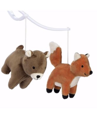 Sleepytime Bear & Fox Musical Baby Crib Mobile Soother Toy