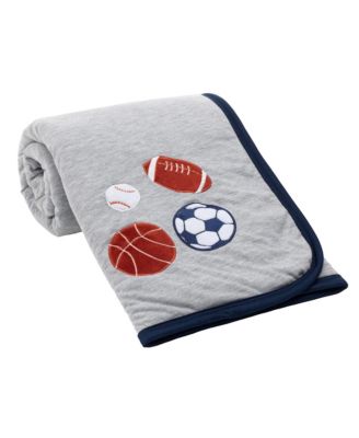 Hall of Fame Sports Jersey/Faux Shearling Cozy Baby Blanket