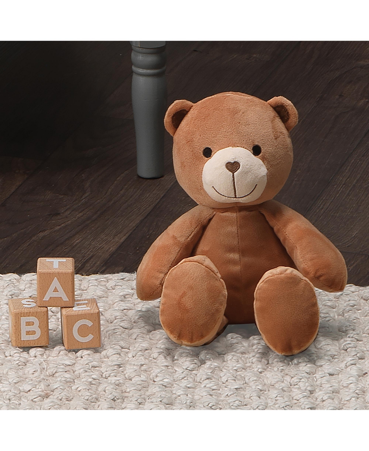 Bedtime Originals Animal Alphabet Plush Brown Bear Stuffed Animal Toy