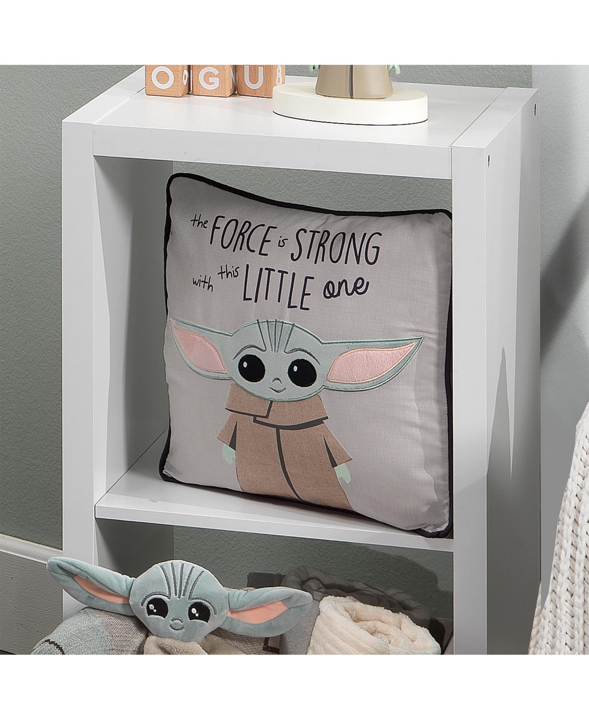 Lambs & Ivy Star Wars The Child/Baby Yoda Decorative Nursery Throw Pillow
