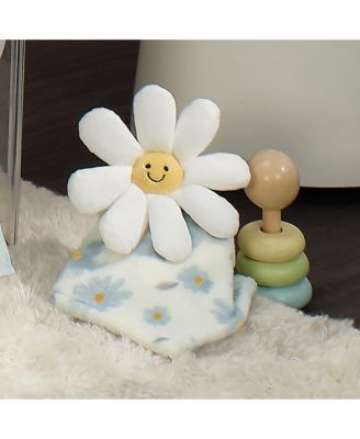 Sweet Daisy Lovey White Flower Plush Security Blanket