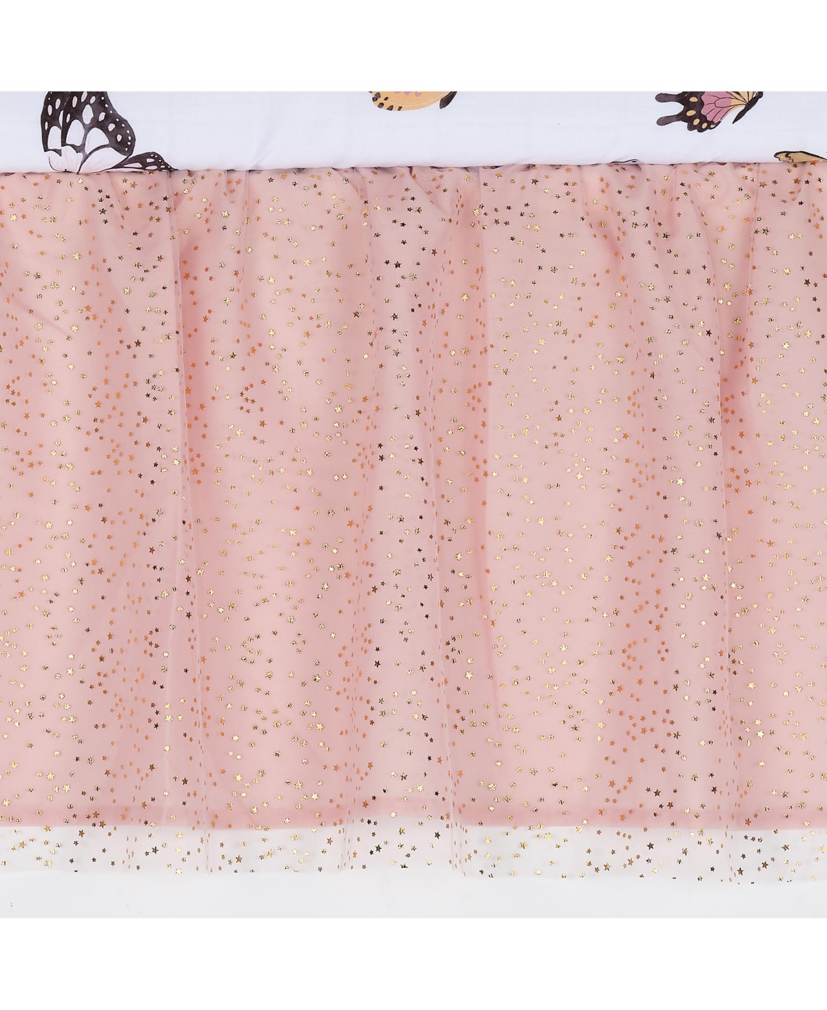 Lambs & Ivy Butterfly DreamsGold 3-Piece Nursery Baby Bedding Set - Pink