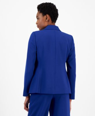 Women's Single-Button Peak-Lapel Blazer