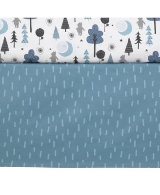 Disney Baby Forever Pooh Blue/Gray Bear 3-Piece Baby Crib Bedding Set by